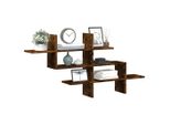 Maison Exclusive - Mensola Da Parete In Rovere Affumicato 124,5X18X60,5 Cm Materiale Ligneo
