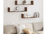 Maison Exclusive - Mensole Da Parete 3 Pezzi Effetto Rovere 80X18X18 Cm Materiale Ligneo