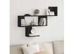 Maison Exclusive - Mensola Da Parete Nera 100X15X70 Cm Materiale Legnoso