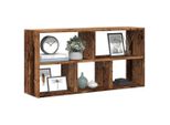 Maison Exclusive - Mensola Da Parete Effetto Legno Antico 100X25X50 Cm Materiale Ligneo