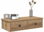 Maison Exclusive - Mensola A Muro Con Cassetti In Rovere Artigianale 60X28X15 Cm Materiale Ligneo