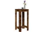 Maison Exclusive - Tavolo Da Bar In Rovere Affumicato 51X50X103,5 Cm Materiale Ligneo