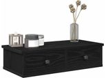 Maison Exclusive - Mensola A Muro Con Cassetti Nero 60X28X15 Cm Materiale Ligneo