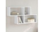 Maison Exclusive - Mensola Da Parete Bianca 100X20X53 Cm Materiale Ligneo