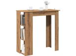 Maison Exclusive - Tavolo Da Bar Con Ripiano In Rovere Artisan 102X50X103,5 Cm Materiale Ligneo