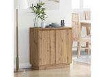 Maison Exclusive - Credenza Led In Rovere Artigianale 71 X 34,5 X 75 Cm Materiale Ligneo