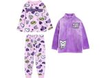 Monster High - Pigiama Con Pantaloni Lunghi Per Bambine, Maniche Lunghe (Confezione Da 3) NS9671 (116) (Colorato)