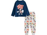Disney - Pigiama Con Pantaloni Lunghi Per Bambino, Maniche Lunghe NS9667 (110) (Blu)