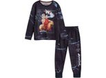 Avatar: The Last Airbender - Pigiama Con Pantaloni Lunghi Per Ragazzi, Maniche Lunghe NS9664 (116) (Nero)
