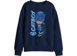 Pj Masks - Felpa "Cat Boy"" Per Bambini TV29983 (128) (Blu Navy)"