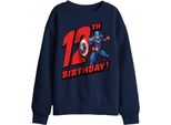 Captain America - Felpa Per Bambini, 12° Compleanno TV29939 (152-158) (Blu Navy)