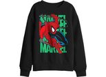 Spider-Man - Felpa "Wall Crawling"" Per Bambini TV29941 (152-158) (Nero)"