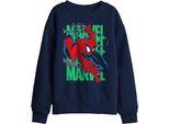 Spider-Man - Felpa "Wall Crawling"" Per Bambini TV29941 (152-158) (Blu Navy)"