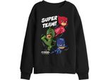 Pj Masks - Felpa "Super Team!"" Per Bambini TV30054 (128) (Nero)"