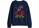 Wreck-It Ralph - Felpa Per Bambini TV30076 (128) (Blu Navy)
