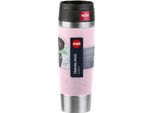 Emsa Isolierbecher Travel Mug Classic, To-Go-Becher, Edelstahl, Pastellrosa, 500 Ml, N20224