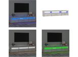 Vidaxl Mobile Tv Con Luci Led Grigio Cemento 195X35X40 Cm - Mobile Tv - Mobile Tv - Porta Tv - Mobile Multimediale