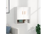 The Living Store Armadio A Muro Bianco 60X31X70 Cm Materiale Legno