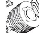Kit Cilindro Polini Grigio Ghisa Sport 130Cc 57Mm Per Vespa 125 Ets / Pk / Primavera 2T / ET3 2T / Xl
