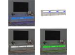 Vidaxl Mobile Tv Con Luci Led Grigio Cemento 180X35X40 Cm - Mobile Tv - Mobile Tv - Supporto Tv - Mobile Multimediale