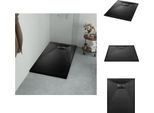 Vidaxl Piatto Doccia Smc Nero 100×70 Cm - Piatti Doccia