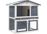 The Living Store Conigliera A 3 Ante In Legno Grigio
