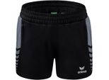 Erima Football Six Wings Worker Shorts Donna Nero Grigio Taglia 44
