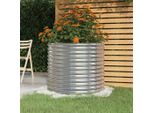 Maison Exclusive - Vaso Giardino Acciaio Zincato 80X80X68 Cm Argento