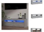 Vidaxl Mobile Tv Con Luci Led Grigio Sonoma 120X35X40 Cm - Mobili Tv