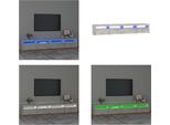 Vidaxl Mobile Tv Con Luci Led Grigio Cemento 240X35X40 Cm - Mobile Tv - Mobile Tv - Supporto Tv - Mobile Multimediale