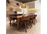 The Living Store Sedie Da Pranzo 6 Pz. Similcuoio Marrone