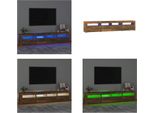 Vidaxl Mobile Tv Con Luci Led In Rovere Fumé 210X35X40 Cm - Mobile Tv - Mobile Tv - Porta Tv - Mobile Multimediale