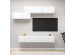 Maison Exclusive - Set Mobili Porta Tv 7 Pz Bianco In Legno Multistrato