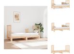 Vidaxl Letto Da Giorno Estensibile 2X(90X190) Cm In Legno Di Pino Massiccio - Letti E Strutture Letto