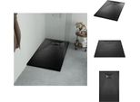 Vidaxl Piatto Doccia Smc Nero 100×80 Cm - Piatti Doccia