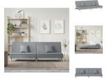 Vidaxl Divano Letto In Tessuto Grigio Chiaro - Divani