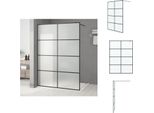Vidaxl Schermo Doccia Per Cabina Doccia Nero 140X195 Cm Vetro Esg Opaco - Schermi Doccia