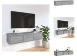 Vidaxl Armadio A Muro Grigio Sonoma 88X26X18,5 Cm In Legno - Mensole A Parete