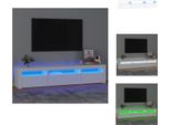 Vidaxl Mobile Tv Con Luci Led Bianco 195X35X40 Cm - Mobili Tv