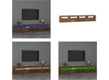 Vidaxl Mobile Tv Con Luci Led In Rovere Fumé 240X35X40 Cm - Mobile Tv - Mobile Tv - Porta Tv - Mobile Multimediale