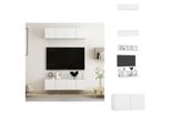 Vidaxl Mobili Tv 4 Pz. Bianco 60X30X30 Cm Materiale A Base Di Legno - Mobili Tv