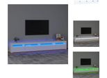 Vidaxl Mobile Tv Con Luci Led Bianco 270X35X40 Cm - Mobili Tv