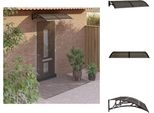 Vidaxl Tettoia Per Porte Nera 150X80 Cm In Policarbonato - Tende Da Sole