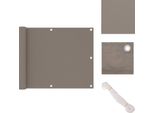 Vidaxl Schermo Privacy Per Balcone Taupe 75X600 Cm Tessuto Oxford - Ombrelloni E Tende Da Sole