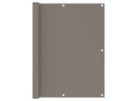 The Living Store Paravento Per Balcone Taupe 120X500 Cm Tessuto Oxford