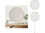 Vidaxl Specchio Da Parete Golden Ø 40 Cm Rotondo - Specchio