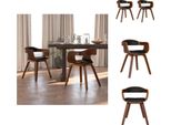 Vidaxl Sedie Da Pranzo 2 Pezzi In Legno Curvato Nero E Pelle Finta - Sedie Da Pranzo