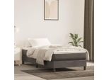 Vidaxl Materasso A Molle Insacchettate Grigio Scuro 90X190X20 Cm In Velluto - Materasso A Molle Insacchettate - Materassi A Molle Insacchettate - Materasso - Mobili Per La Camera Da Letto