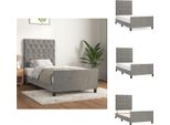 Vidaxl Struttura Letto Con Testiera In Velluto Grigio Chiaro 80X200 Cm - Letti E Strutture Letto