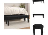 Vidaxl Panca Nera 100X30X30 Cm In Tessuto - Panche